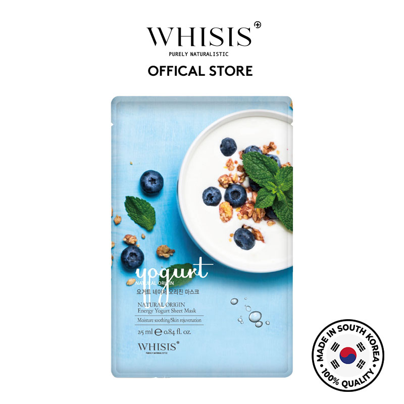 Mặt nạ sữa chua Whisis Nature Origin Energy Yogurt Sheet Mask