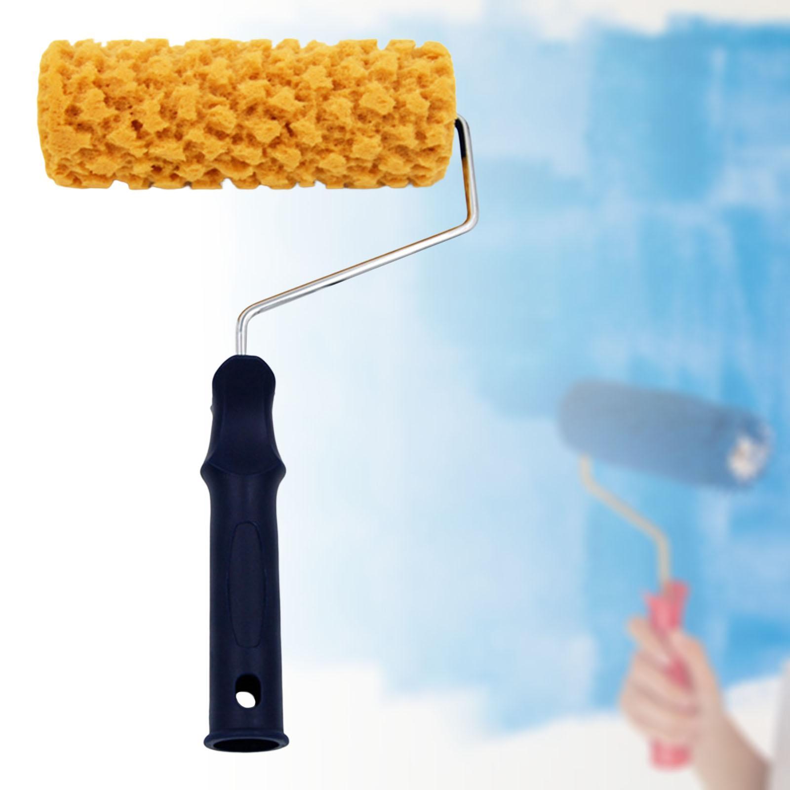 Portable Sponge Paint Roller Art Decorators Brush Smooth DIY Supplies for Interior