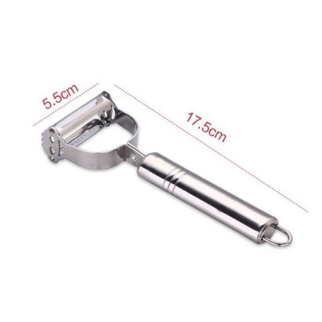 Nạo Gọt Củ Quả 2 Đầu Inox Nạo Sợi Gọt Vỏ Tất Cả Các Loại Củ Quả