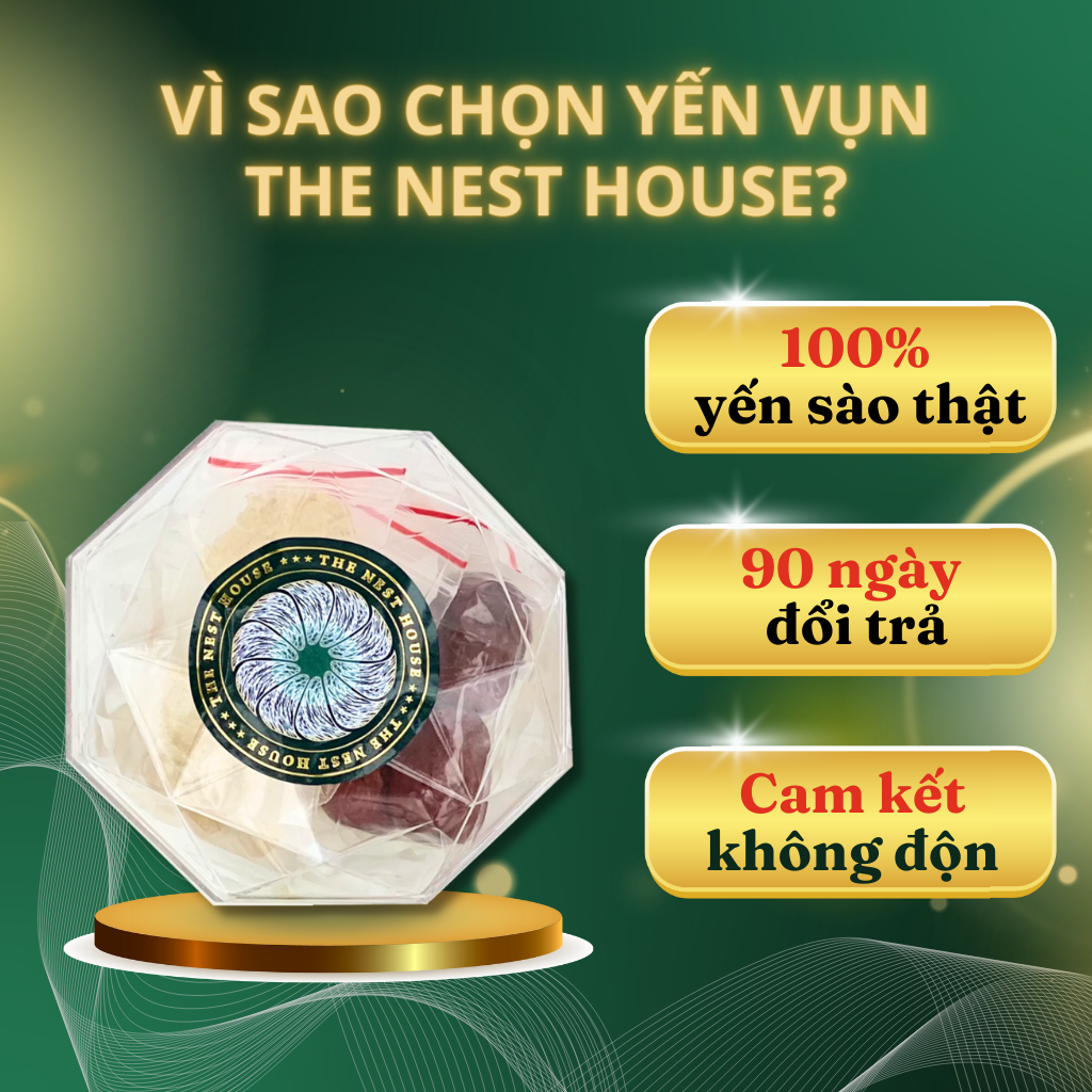 Tổ yến sào baby vụn tinh chế cao cấp nguyên chất cho bé và người lớn kèm nguyên liệu chưng yến