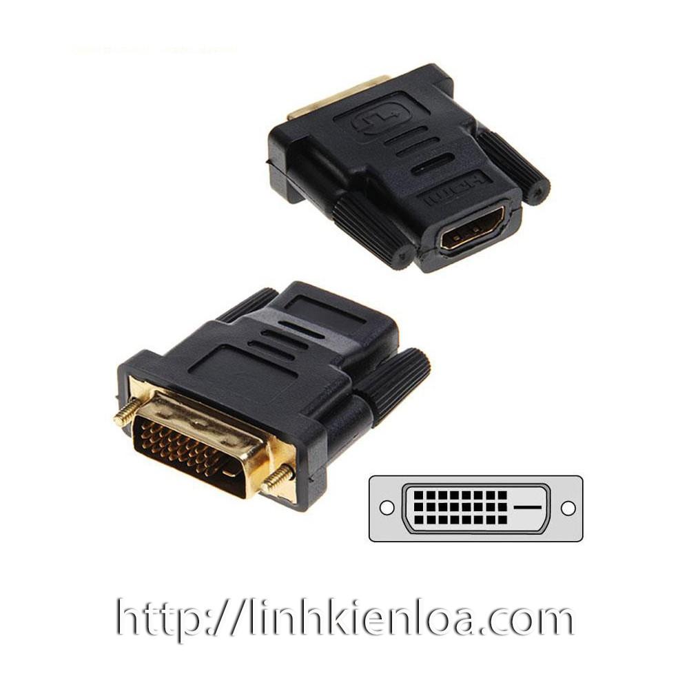 Jack chuyển DVI 24+1 sang HDMI - Đầu chuyển DVI 24+1 sang HDMI