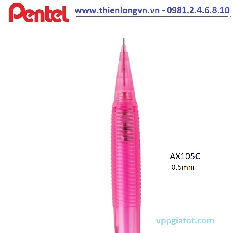 Bút chì kim 0.5mm Pentel Fiesta AX105C màu hồng