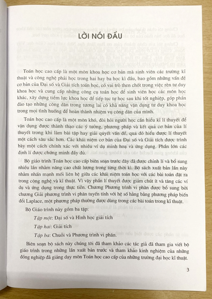 Combo Sách: Toán Học Cao Cấp + Bài Tập Toán Học Cao Cấp - Tập 1 (Đại Số Và Hình Học Giải Tích)