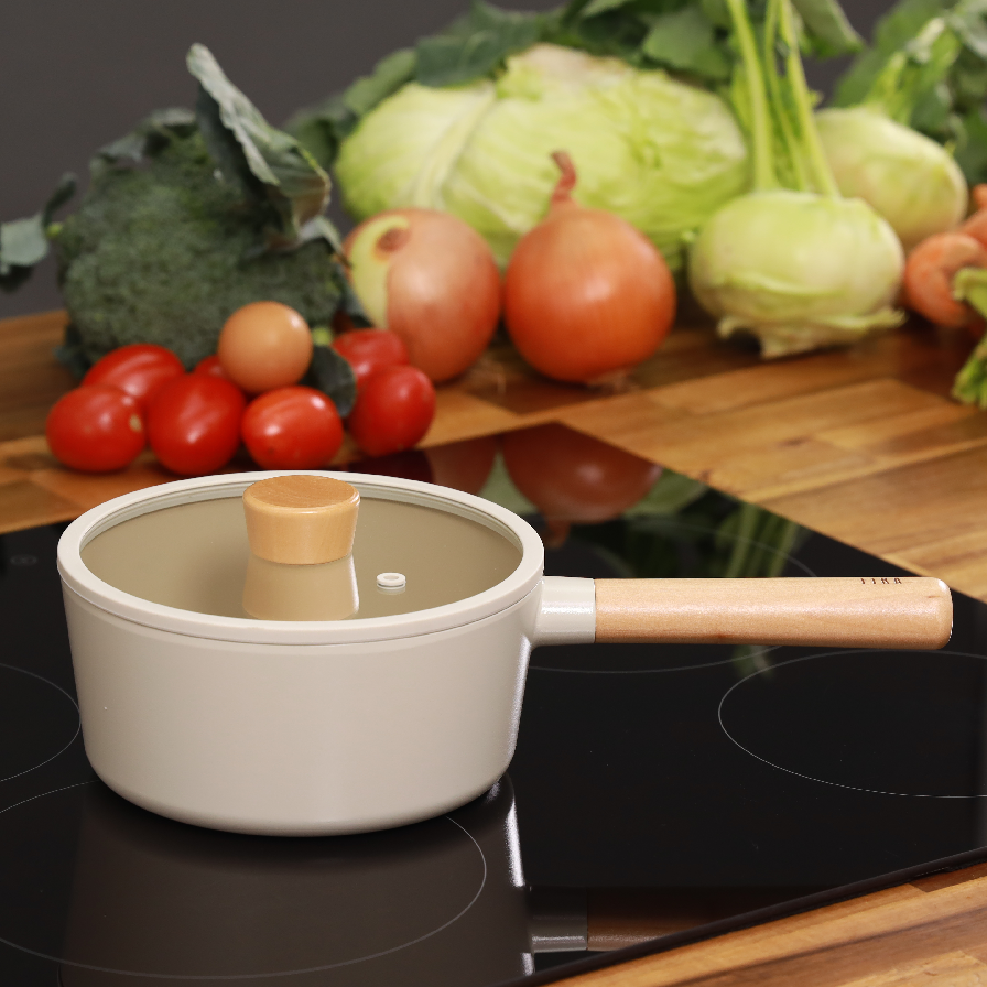 Bộ 3 nồi, 01 chảo nướng 28cm Neoflam Fika Hàn Quốc. Sản phẩm nhập khẩu chính hãng, hàng có sẵn, giao ngay