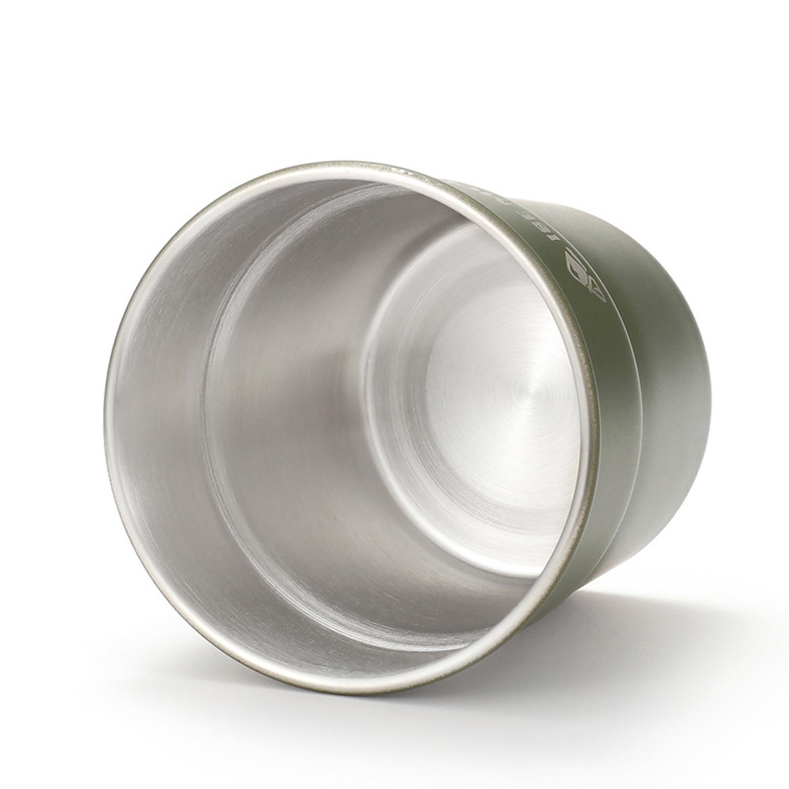 Camping Coffee Mug Stainless Steel Cup Drinking Glasses Ultralight Stackable Water Cup Travel Cup for Picnic Camping Campfire Travel Cooking
