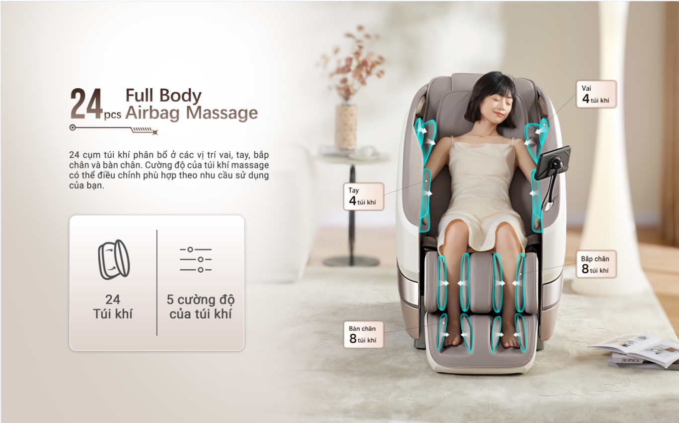 |MUA 1 TẶNG 1|  Ghế Massage Toàn Thân GINTELL A PRO 1 + G RELAX EZ | 3 năm bảo hành chính hãng