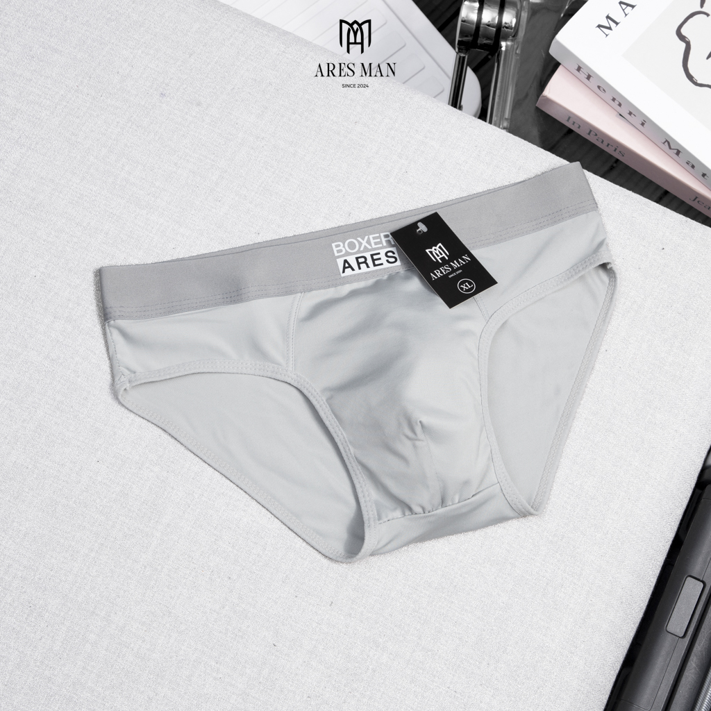 Quần lót nam, quần sịp nam tam giác cao cấp ARES 03 chất thun lạnh mềm mịn thoáng khí co giãn 4 chiều thấm hút mồ hôi - ARES SHOP