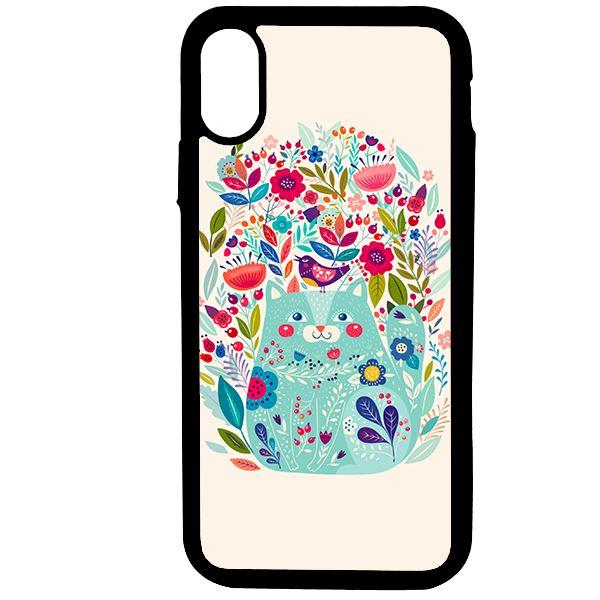 Ốp lưng dành cho Iphone Xs Max Họa Tiết Hoa Nền Trắng Hồng - Hàng Chính Hãng