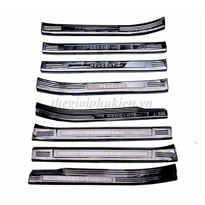 Bộ Ốp bậc cửa, Nẹp bước chân Peugeot 3008 – Mẫu Titan
