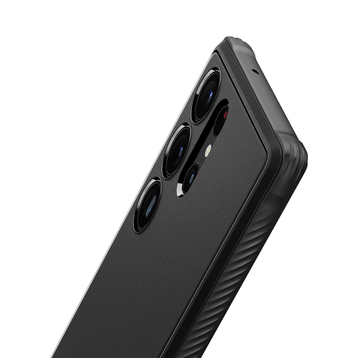 Ốp Lưng Dành Cho Samsung Galaxy S23 Ultra Spigen Rugged Armor Matte Black - Hàng Chính Hãng