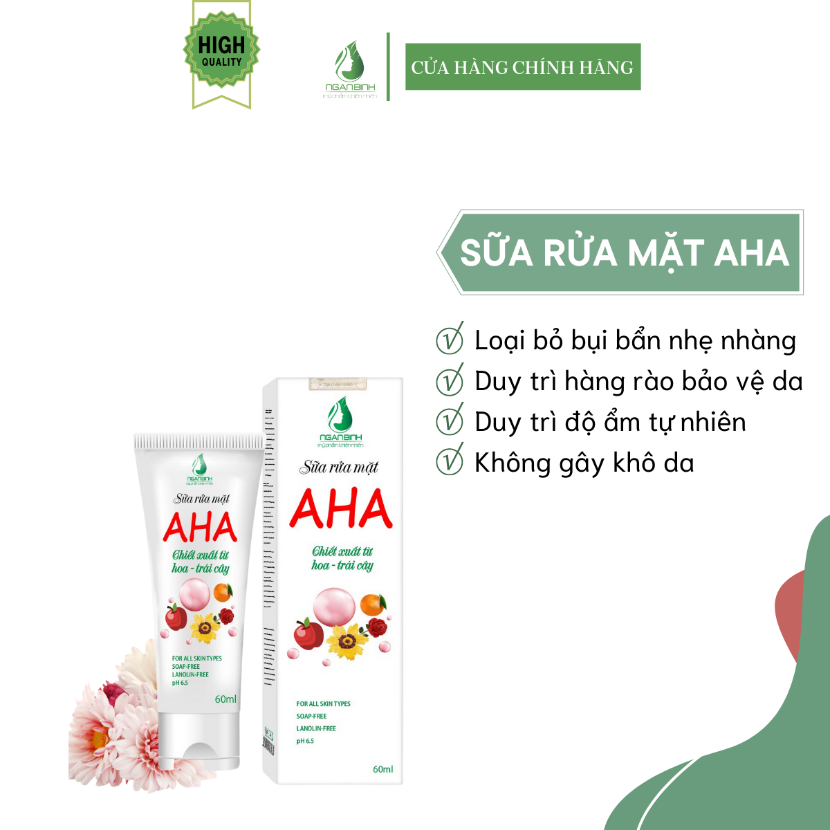 SỮA RỬA MẶT AHA