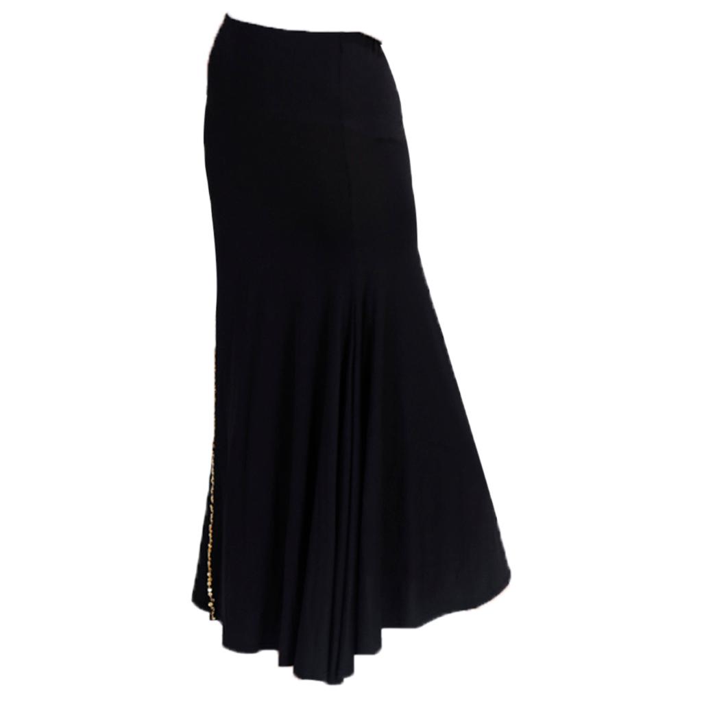 Women's Belly Dance Costumes One Side Slit Long Skirt Tight Hip Split Skirt
