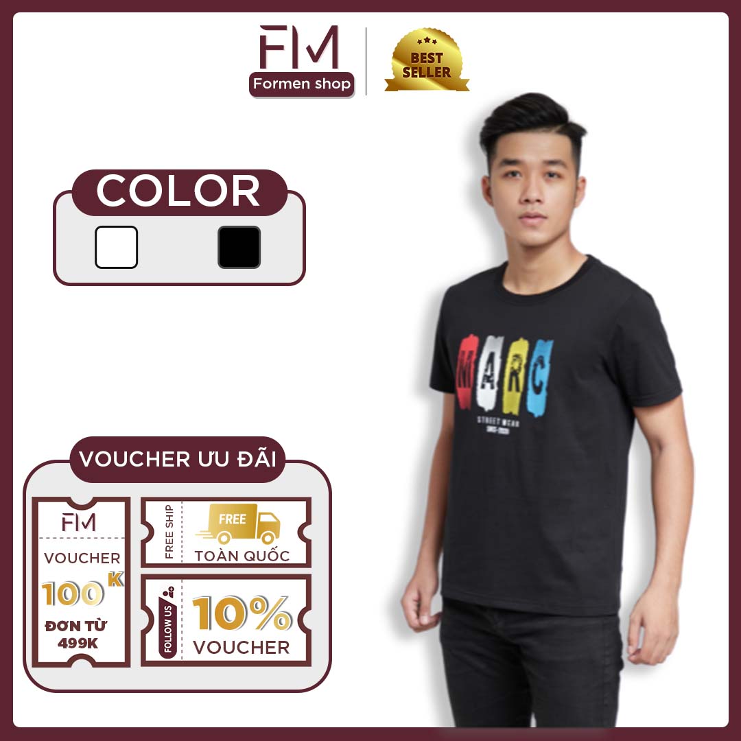 Áo thun nam cổ tròn tay ngắn, chất thun cao cấp, trẻ trung, năng động – FORMEN SHOP – FMPS142