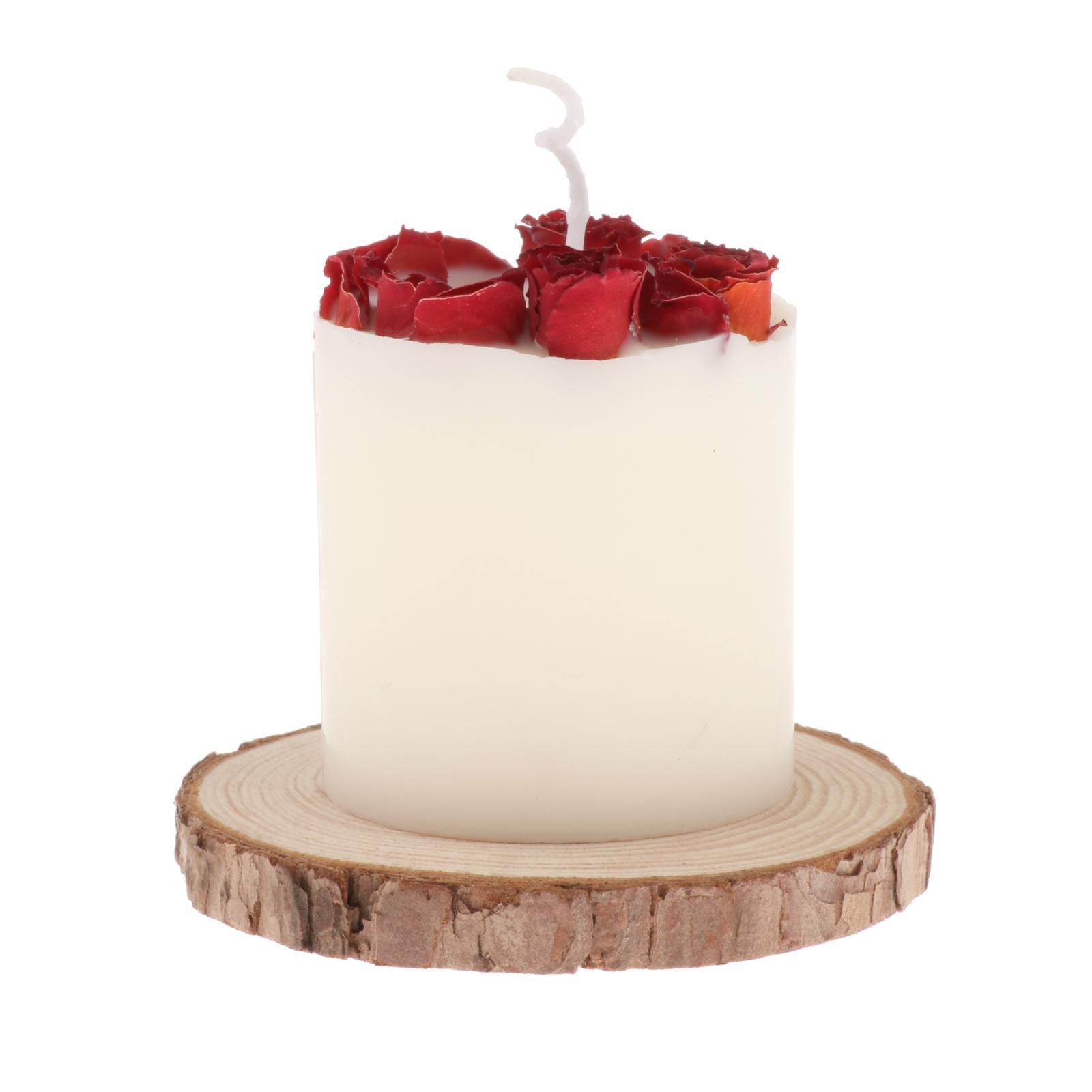 2Pcs Scented Candle Long Burning Tealight Aromatic Candles with Wood Base