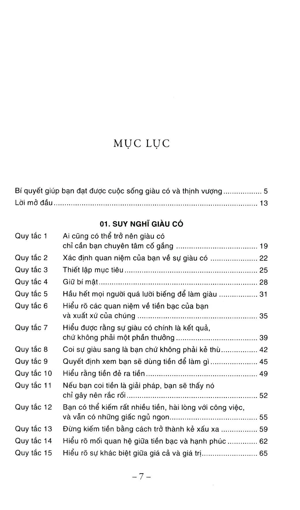 The Rules Of Wealth - Những Quy Tắc Để Giàu Có