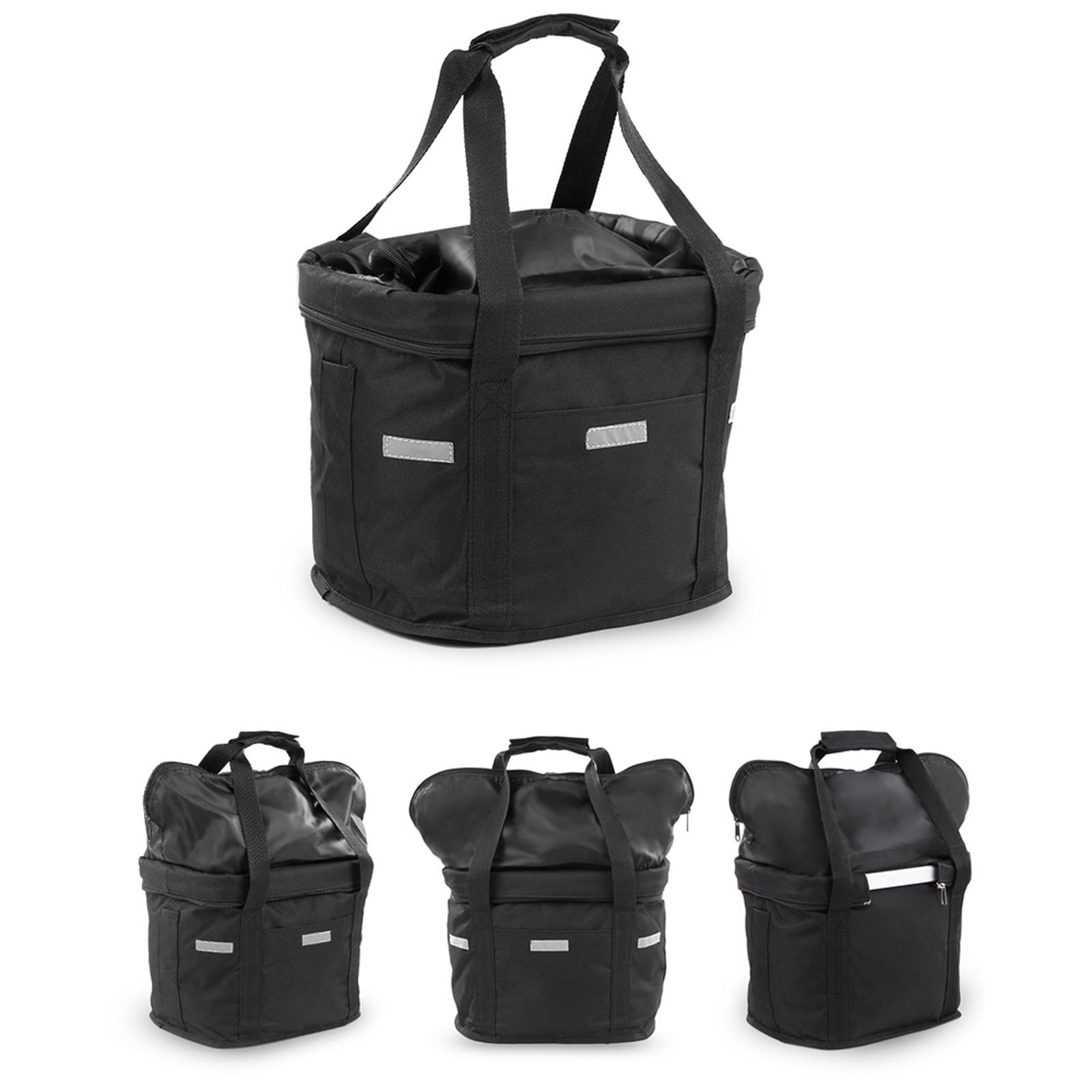 Bộ giỏ vải dành cho xe đạp có thể gấp gọn đi kèm với tay xách không thấm nước