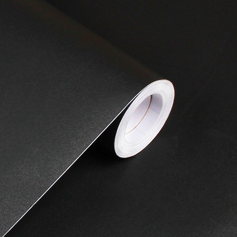 Decal dán tường màu đen nhám có sẵn keo