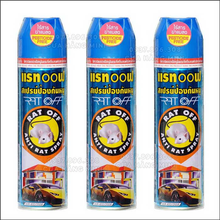 Chai Bình Xịt Đuổi Chuột Rat Off - Anti Rat Spray Thái Lan