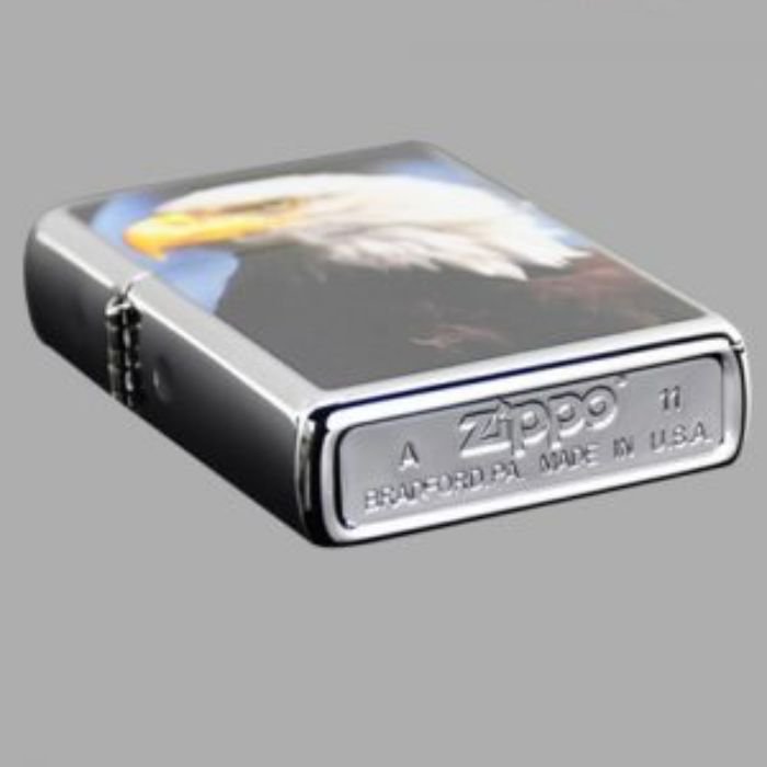 Bật Lửa Zippo Bald Eagle Polished Chrome Chính Hãng Usa