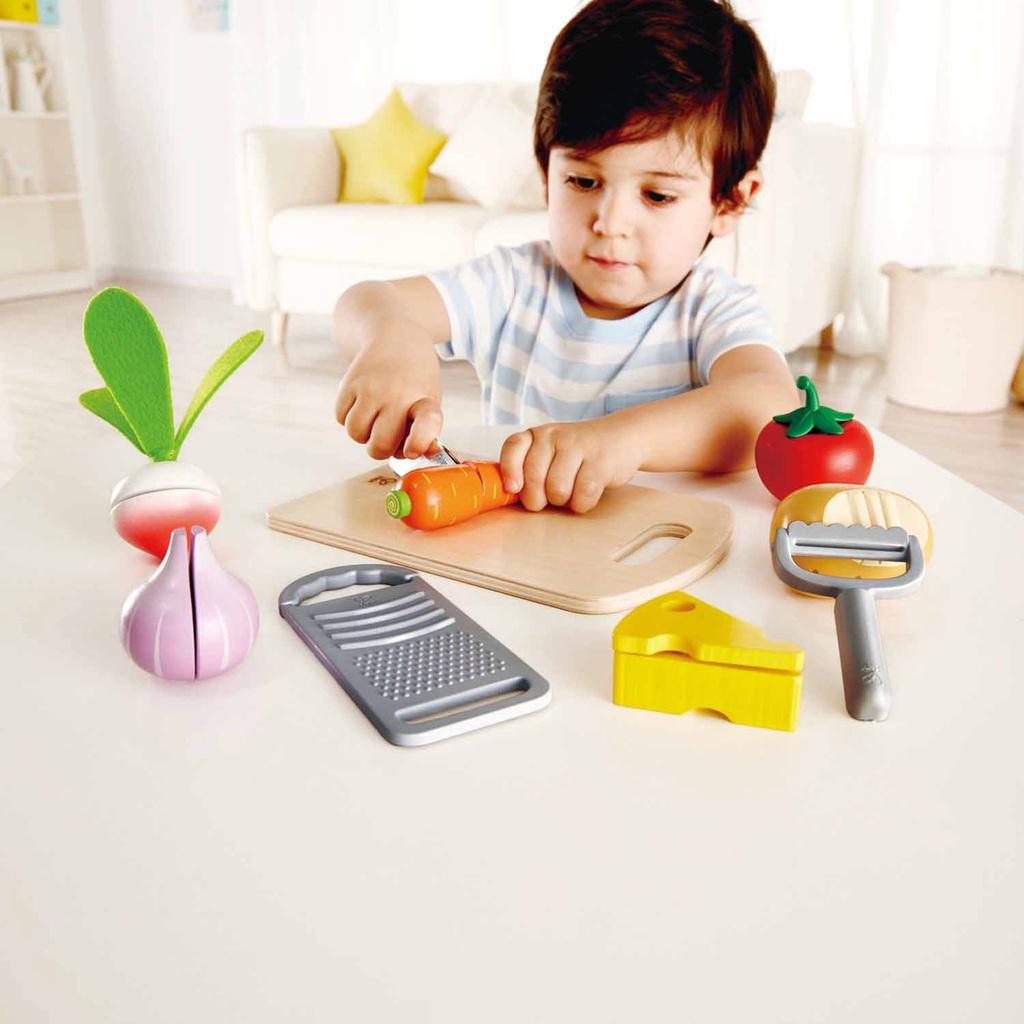 Đồ chơi gỗ hape cắt rau củ và thớt E3154B