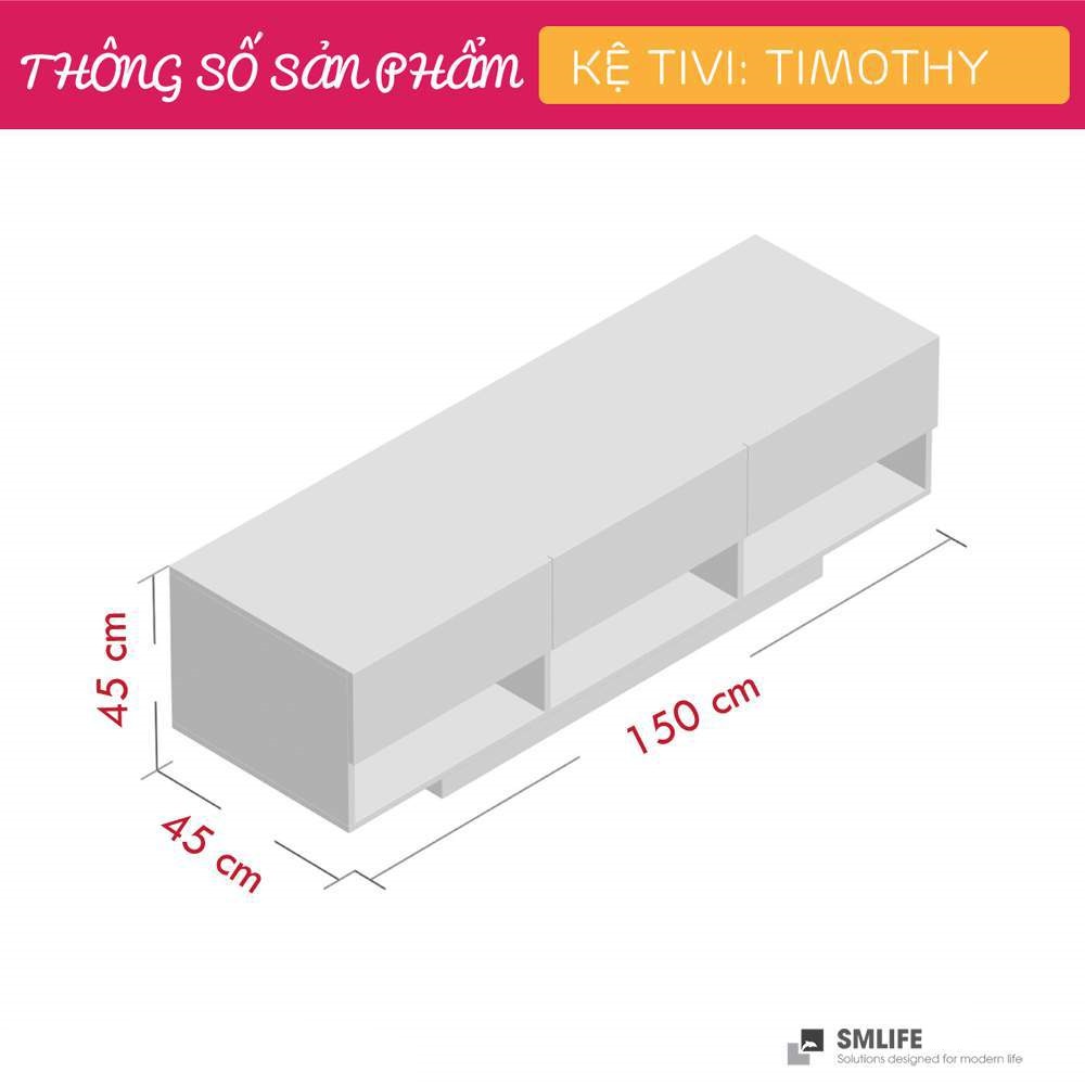 Kệ Tivi gỗ hiện đại SMLIFE Timothy