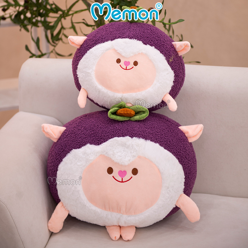 Gấu Bông Cừu Măng Cụt 25cm -33cm Cao Cấp Memon, Cừu Bông Cute