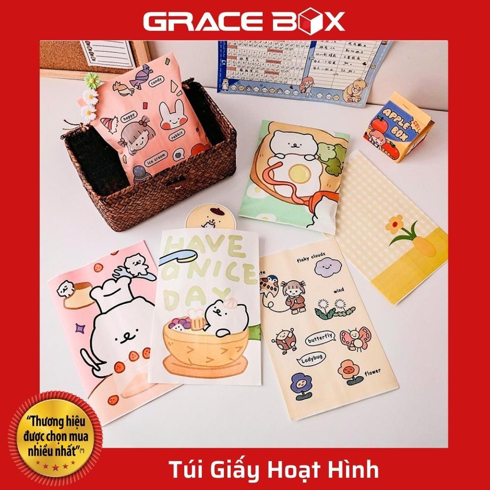 Set 10 Túi Giấy Hoạt Hình Đựng Quà, Bánh Kẹo Xinh Xắn