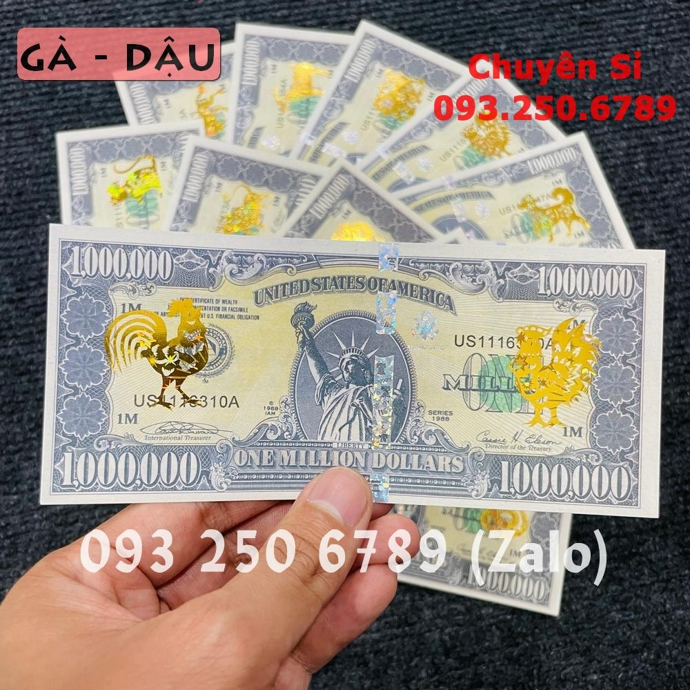 Tờ Triệu Đô 12 Con Giáp Mạ Vàng, Siêu Cấp Mỹ Có Bảo An Chống Giả, 1 Triệu Usd Kỉ Niệm - NELI - RƯỚC LỘC XUÂN