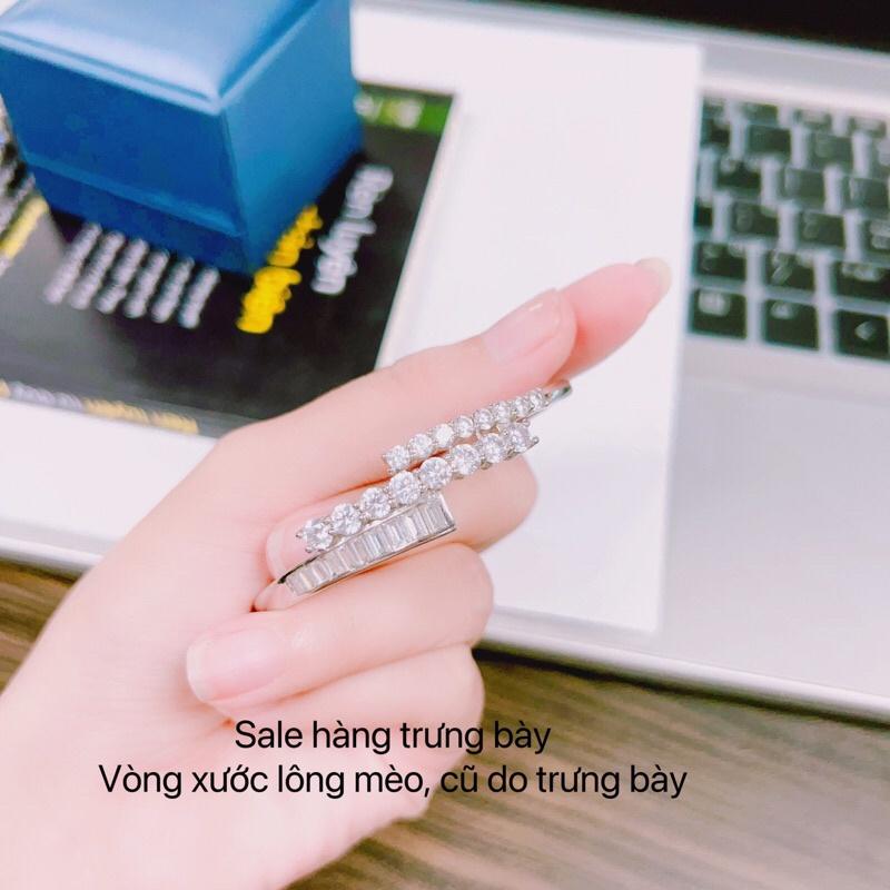 Vòng tay nữ xi bạch kim không đen không gỉ k bay màu có khắc ký hiệu