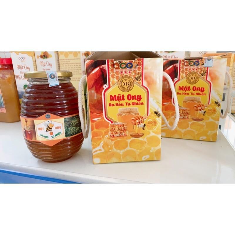 Mật ong đa Hoa tự nhiên hũ 380ml-750ml