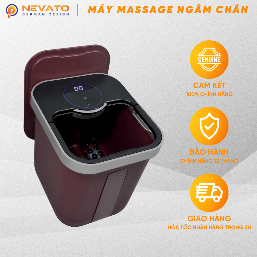 Bồn Massage Chân Hồng Ngoại Con Lăn Tự Động NVF605