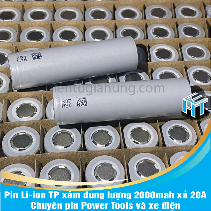 1 Viên Pin Li-ion TP xám dung lượng 2000mah xả 20A, chuyên pin Power Tools và xe điện