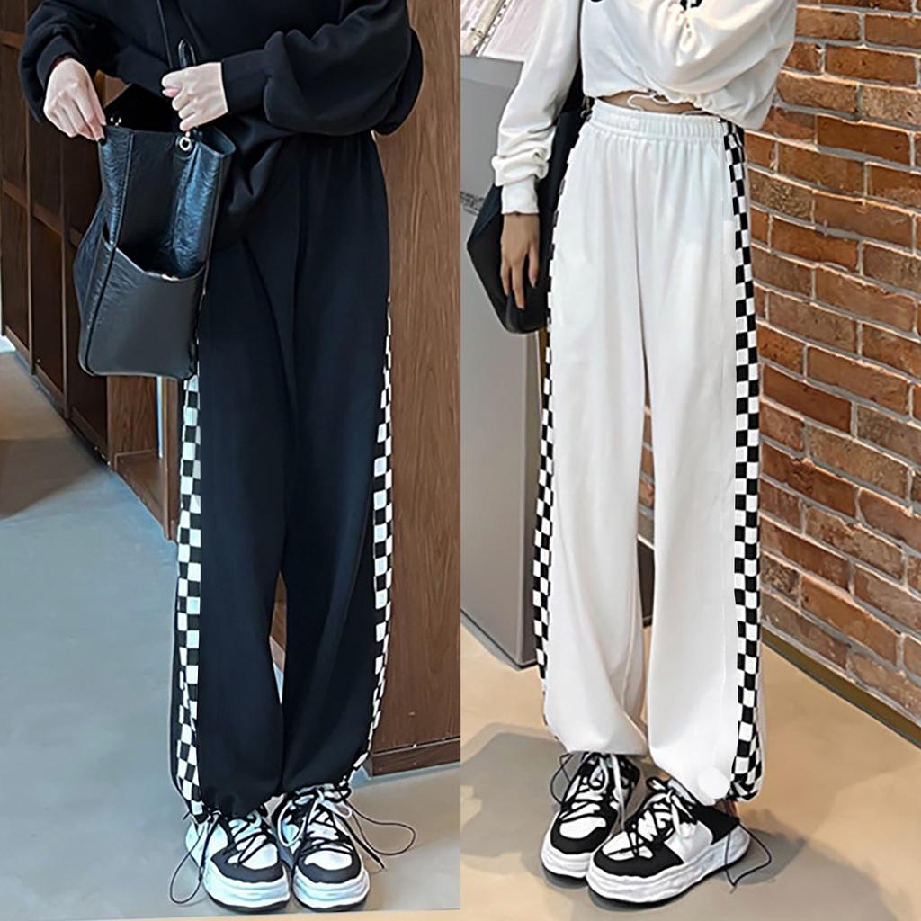 Quần jogger nam nữ thể thao Caro FFSTORE form rộng ống suông vải thun cotton mềm ulzzang unisex