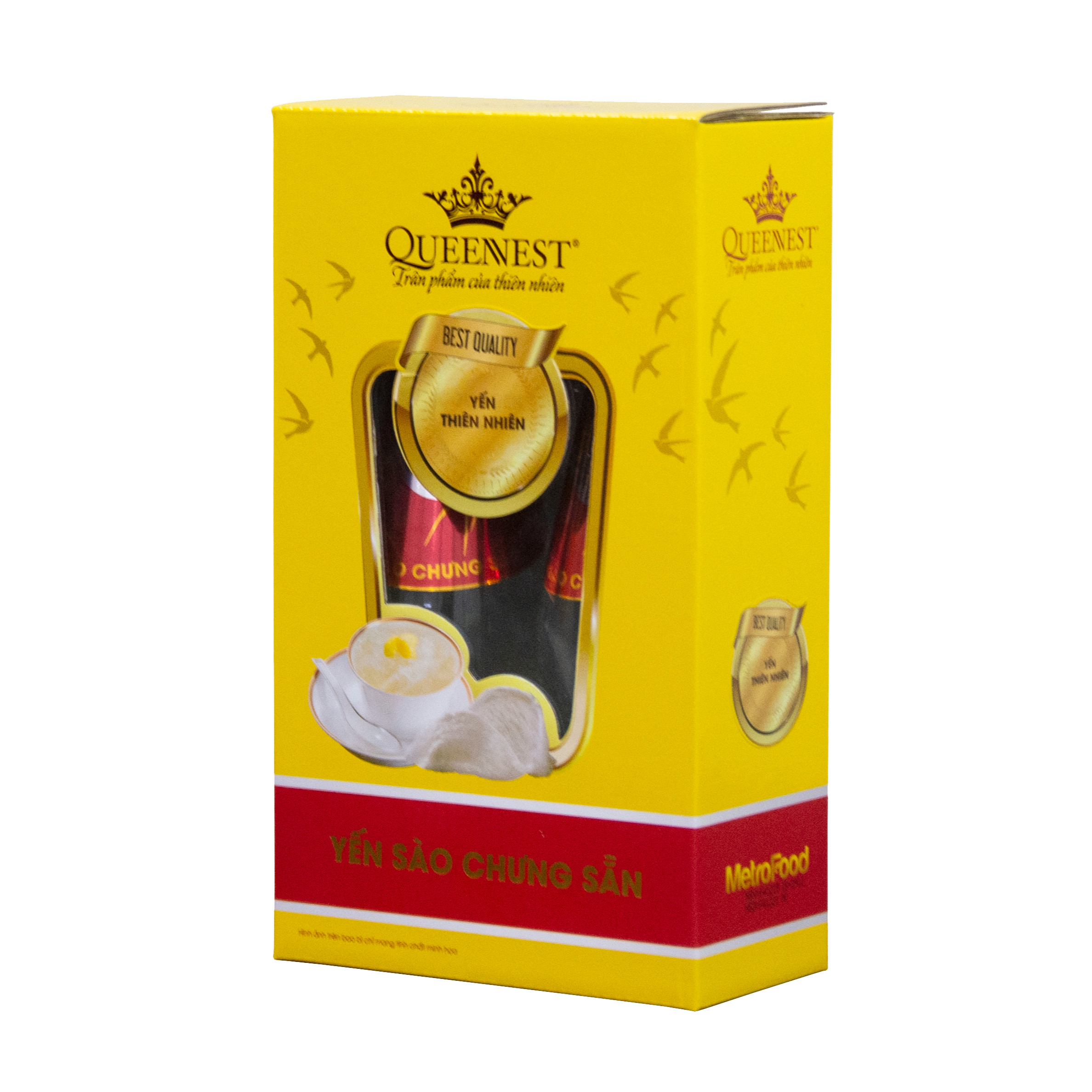 Yến sào chưng sẵn QUEENNEST 7% Hương dưa lưới
