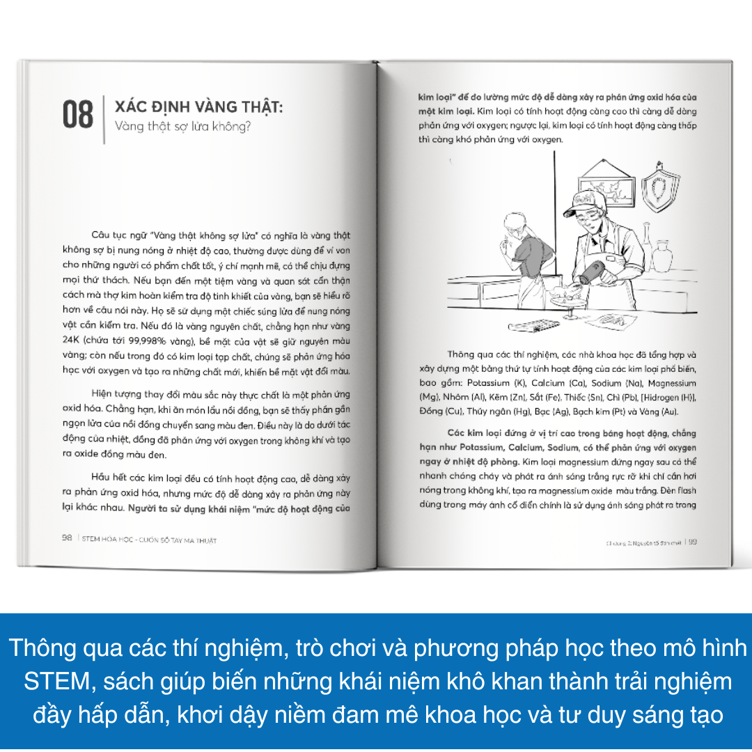 STEM Hóa Học – Cuốn Sổ Tay Ma Thuật - Giúp bạn hiểu sau về kiến thức Hóa học phổ thông