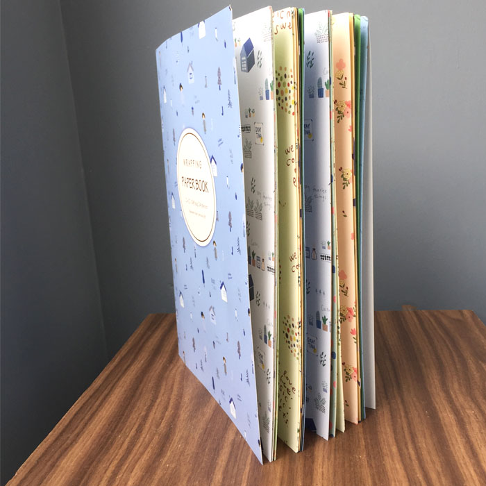 Tập Giấy Gói Quà Họa Tiết Dễ Thương Wrapping Paper Book 17-24A