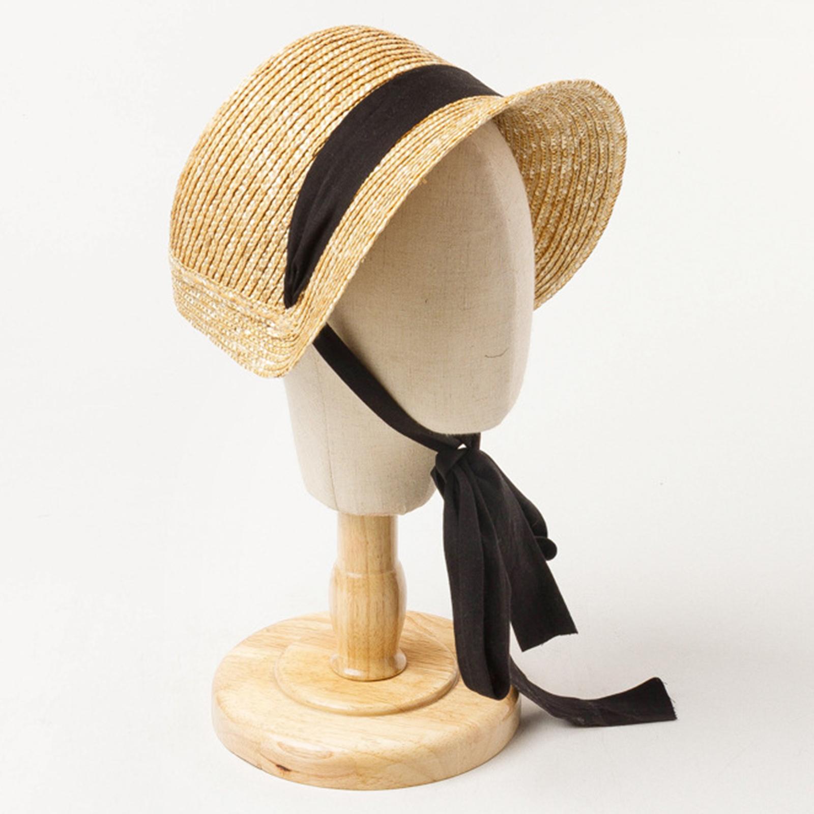 Kids Girls Straw Hat Beach Sun Protection Cap for Children Outdoor Activity