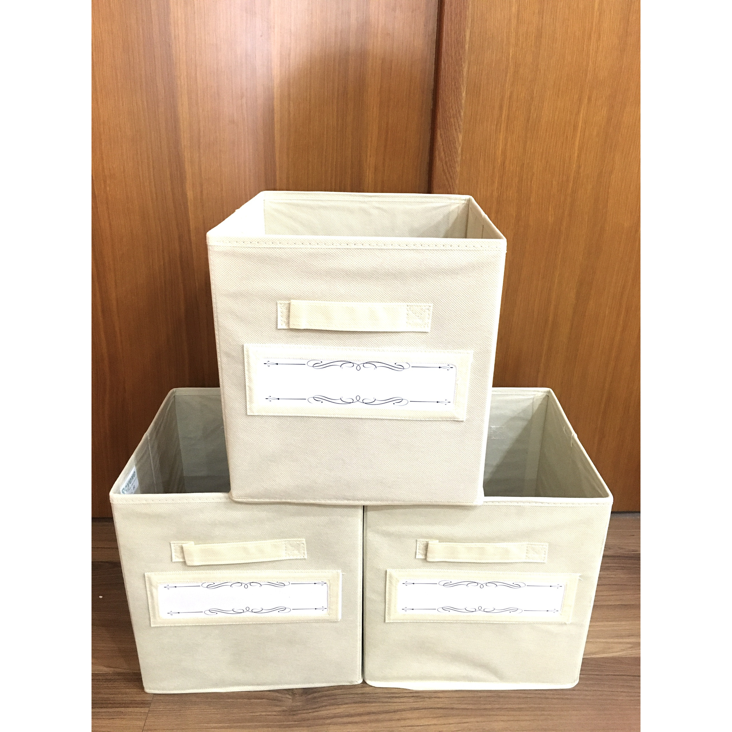 Set 3 hộp đựng đồ đa năng Việt Nam size lớn Màu Be