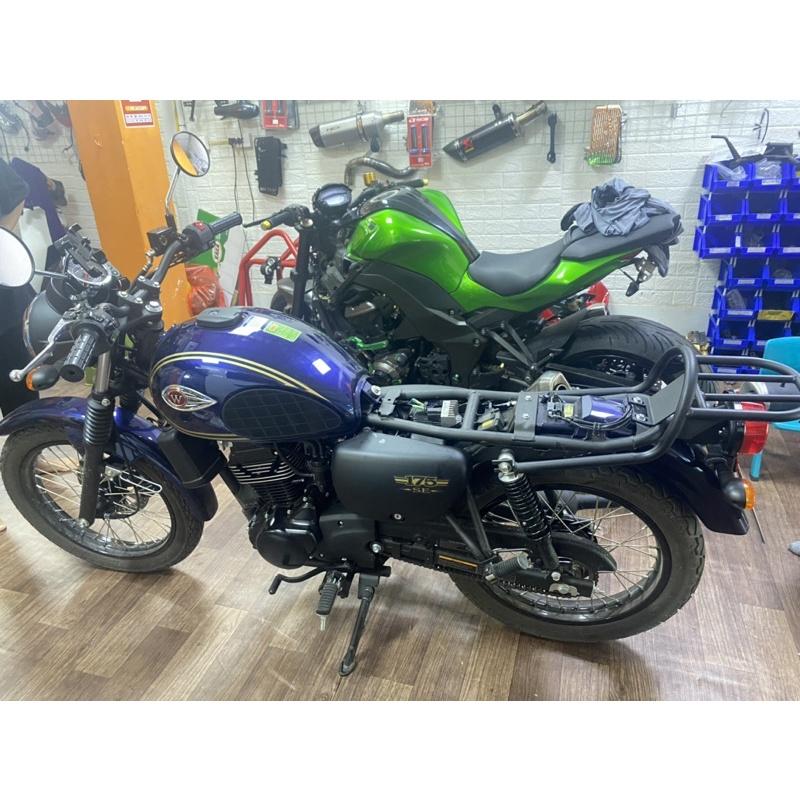 Baga kawasaki W175 hàng sơn tinh điện dày dặn lắp ăn ngay