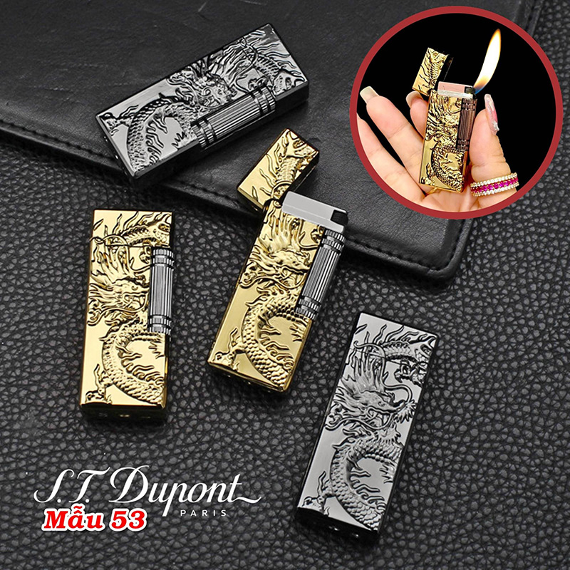 Bật Lửa Dupont Broad Hình Rồng – Xài Gas