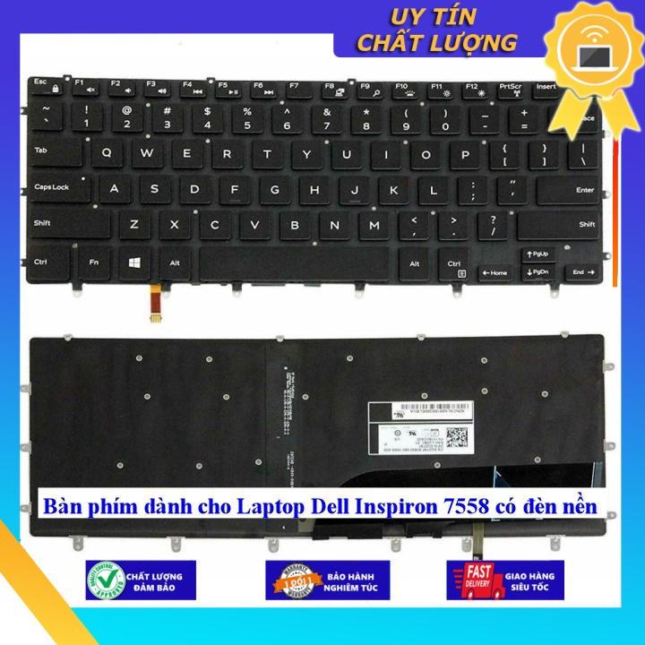 Bàn phím dùng cho Laptop Dell Inspiron 7558 có đèn nền  - Hàng Nhập Khẩu New Seal