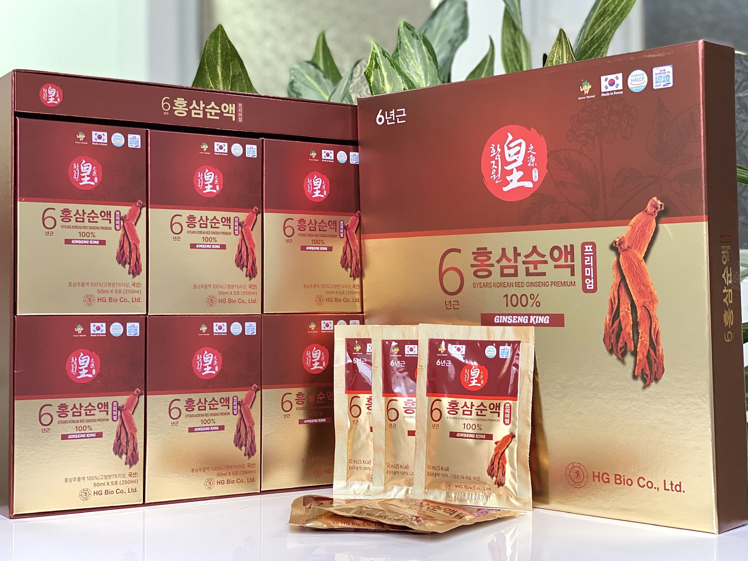 Nước hồng sâm 6 năm tuổi nguyên chất cao cấp Hàn Quốc - 6 years korean red ginseng premium
