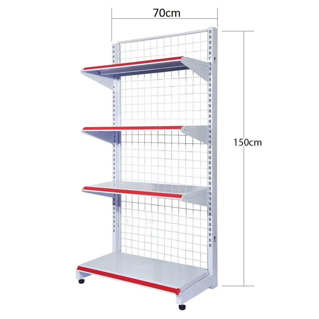 kệ sắt đựng đồ đa năng lắp ghép kích thước Dài 70cm, Rộng 40cm, cao 150cm gồm có 4 tầng