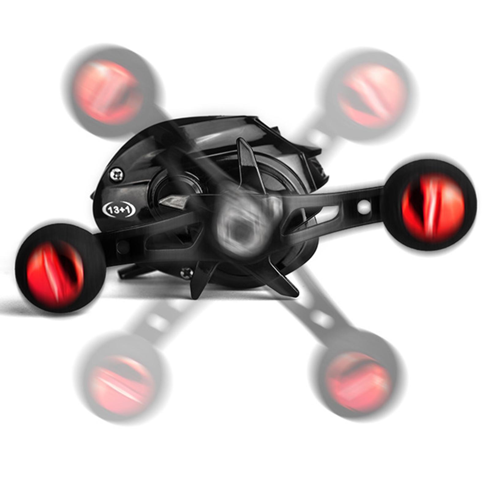 2pcs Baitcasting Reels 7.2:1 Gear Ratio Fishing Reel 8kg Max Drag Left Hand