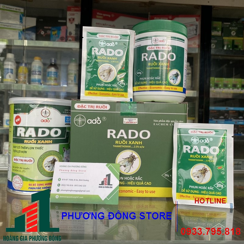 Thuốc diệt ruồi hiệu quả cao Rado ruồi xanh-500g