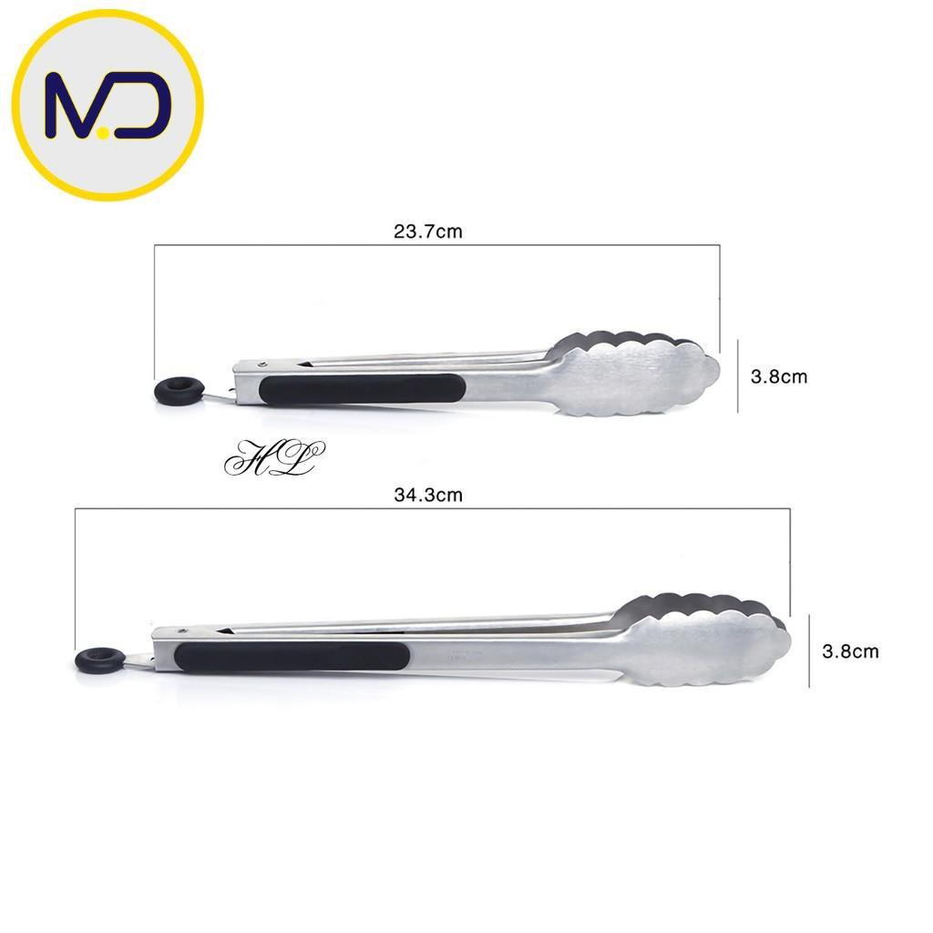 Kẹp nướng BBQ có khóa gài, kẹp nướng thịt, gắp bánh chống nóng siêu tiện dụng