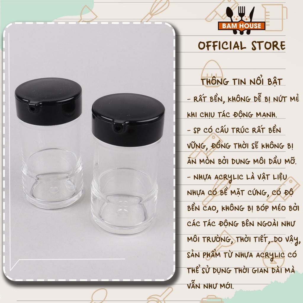 Chai đựng nước chấm Bam House 150ml chất nhựa Melamine cao cấp CNC06 - Hủ đựng nước chấm