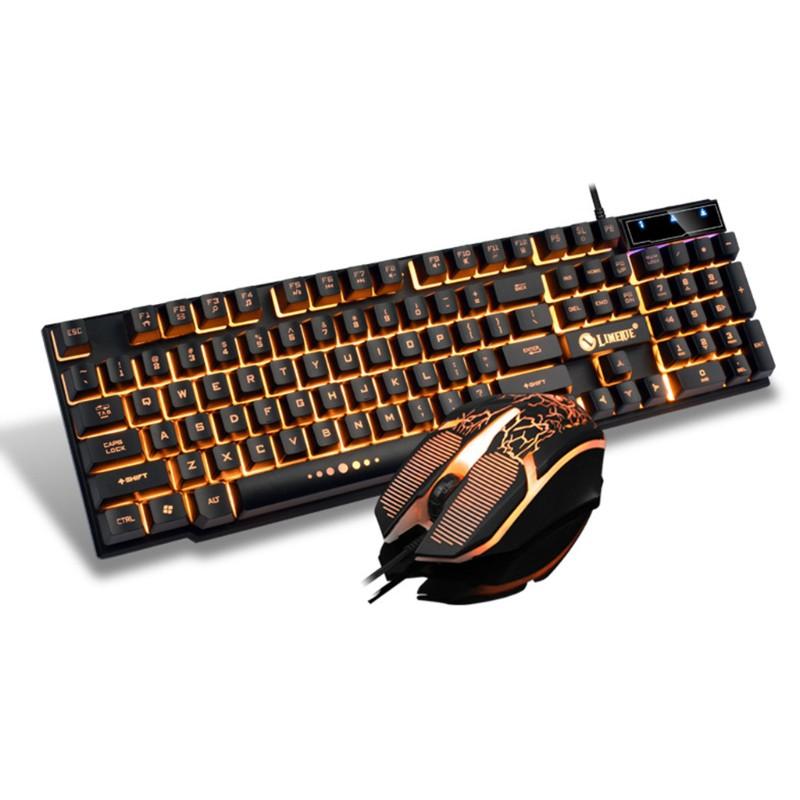 Set Bàn Phím Và Chuột Chơi Game Có Dây Gtx300 104 Phím Rgb