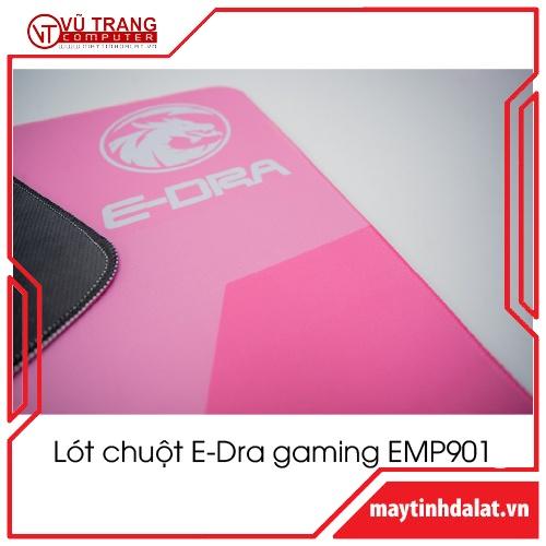 Lót chuột, pad chuột gaming E-Dra EMP901 màu hồng khổ lớn - hàng chính hãng