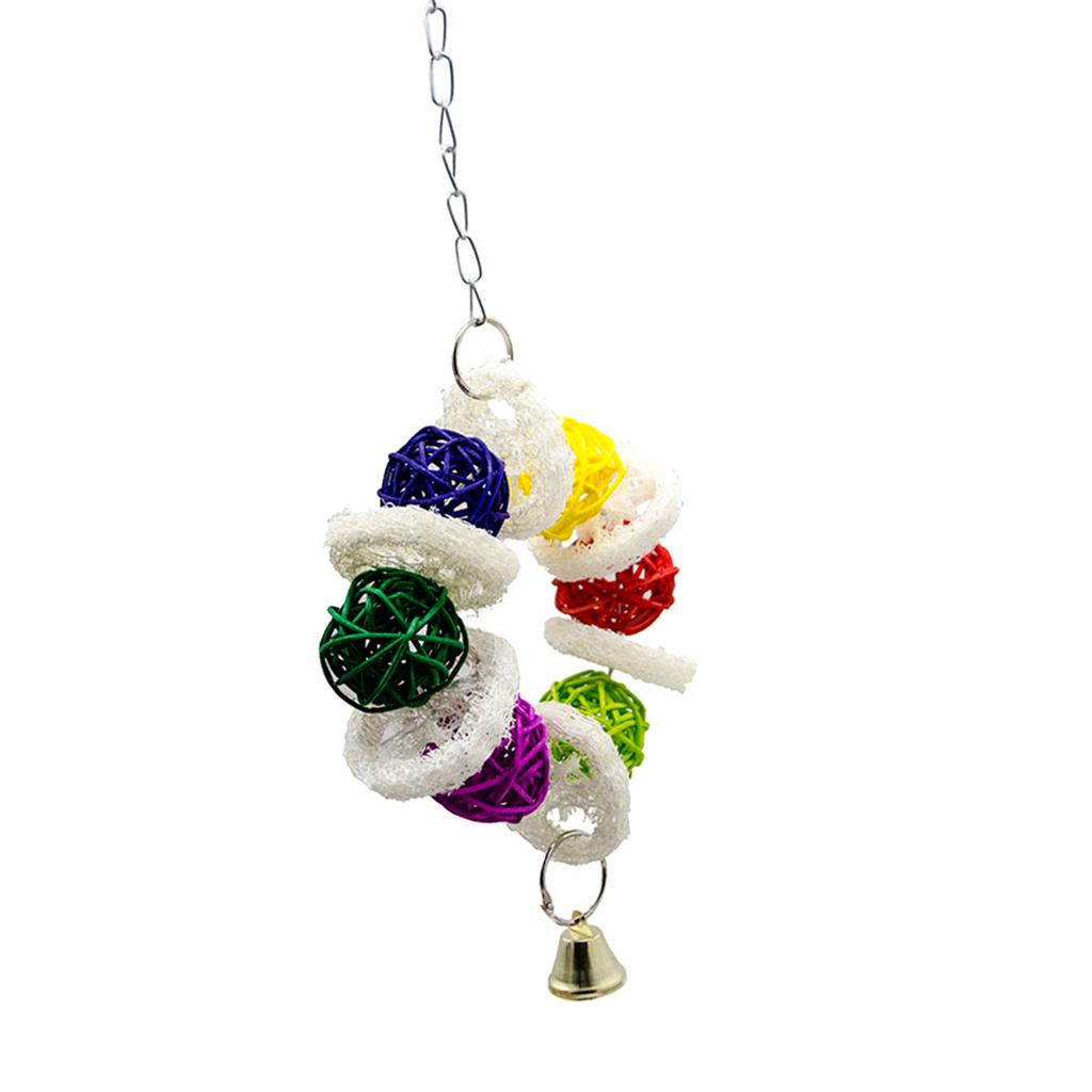 Bird Toy Conure Foraging Hanging Toy for Small Medium Parrots  Type 1